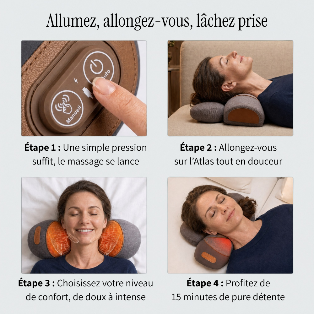 L'Atlas™ | Oreiller de traction cervicale 3-en-1